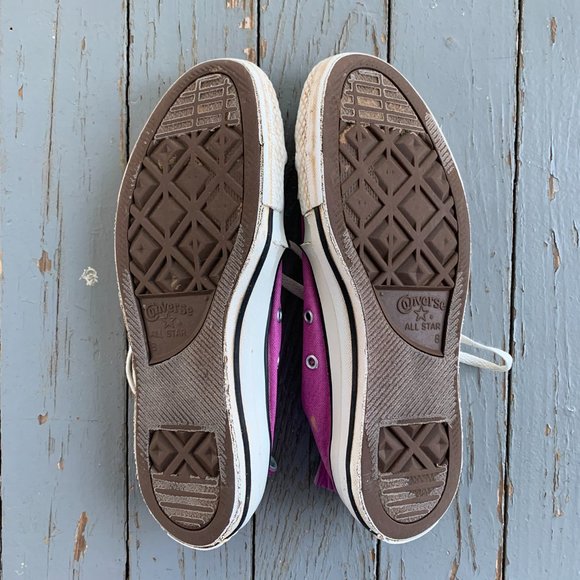 Men's Converse Purple Low-Top Sneaker in Size 8 - Picture 4 of 5